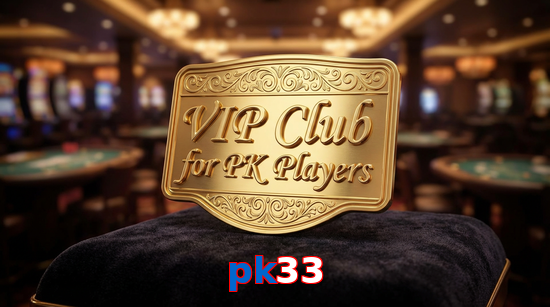 Main screen of Pk33 vip page for PK players